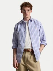 Polo Ralph Lauren Koszula 710928918002 Niebieski jasny Custom Fit. Niebieskie koszule męskie Polo Ralph Lauren, m, bez wzorów, z bawełny, bez kołnierzyka, bez ramiączek. Za 769.99 zł.