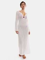 Triumph Sukienka plażowa Beach MyWear Crochet 10226469 Biały Relaxed Fit. Białe sukienki damskie Triumph, na plażę, bez wzorów, z syntetyku, bez kołnierzyka, bez ramiączek. Za 199.99 zł.