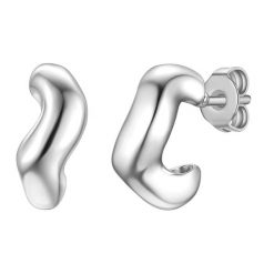 Yokoamii Kolczyki z mosiadzu w srebrze 1 ct Damski. Szare kolczyki damskie Yokoamii, posrebrzane. Za 129.99 zł.