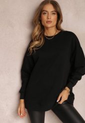 Czarna Bluza Oversize z Polarem Hosarran. Czarne bluzy bez kaptura damskie Renee, s, z dzianiny. Za 59.99 zł.