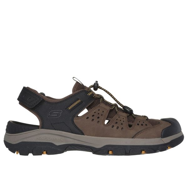 Buty trekkingowe męskie Skechers Tresmen. Brązowe buty trekkingowe męskie Skechers, z materiału, bez zapięcia, trekkingowe, Skechers Sport. Za 390.00 zł.