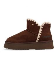 Wrangler Botki zimowe "Elsa" w kolorze brązowym rozmiar: 38. Brązowe botki damskie Wrangler, na zimę, bez obcasa, na platformie, bez zapięcia. Za 134.85 zł.