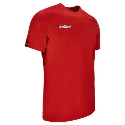 Koszulka bawełniana KEEZA Basic. Czerwone t-shirty sportowe męskie KEEZA, z bawełny, bez ramiączek, do piłki nożnej. Za 32.00 zł.