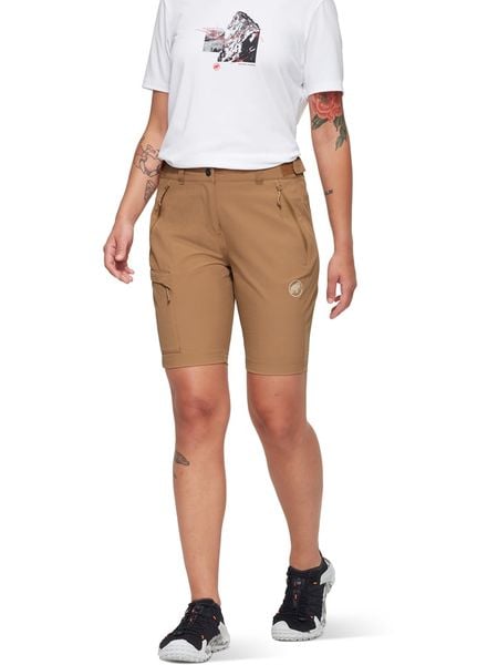 Mammut Szorty funkcyjne "Runbold IV" w kolorze jasnobrązowym rozmiar: 36. Brązowe spodenki sportowe damskie Mammut, z materiału, outdoorowe. Za 234.95 zł.