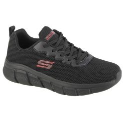 Buty do chodzenia męskie Skechers Bobs. Czarne buty sportowe na co dzień męskie Skechers, z materiału, bez zapięcia, trekkingowe. Za 219.99 zł.