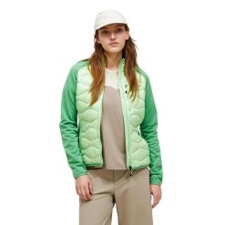 Kurtka Peak Performance puchowa damska Helium Down Hybrid Jacket zielona - M. Zielone kurtki damskie Peak Performance, m, bez wzorów, z puchu, bez kaptura. W wyprzedaży za 879.00 zł.