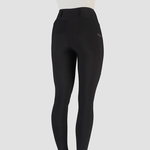 Damskie legginsy jeździeckie z pełną przyczepnością EQPRO Perfection EP. Czarne legginsy damskie HORKA, bez wzorów, z dzianiny. Za 376.00 zł.