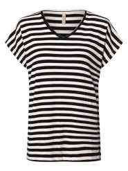Soyaconcept® Koszulka - SC-Kaiza 3 Kobiety niebieski, XS. Niebieskie t-shirty damskie xs, bez wzorów, prążkowane, bez kołnierzyka. Za 139.95 zł.