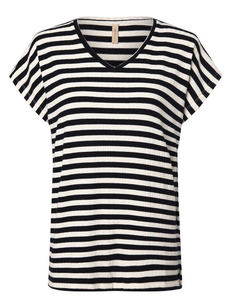 Soyaconcept® Koszulka - SC-Kaiza 3 Kobiety niebieski, XS. Niebieskie t-shirty damskie xs, bez wzorów, prążkowane, bez kołnierzyka. Za 139.95 zł.