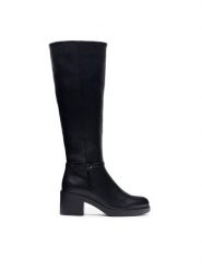 Jenny Fairy Kozaki FLAVIA HL80050-5 Czarny. Czarne kozaki damskie Jenny Fairy, z syntetyku, bez obcasa, na słupku. Za 199.99 zł.