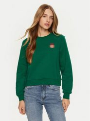 ONLY Bluza Yda Xmas 15270956 Zielony Regular Fit. Zielone bluzy bez kaptura damskie Only, l, z bawełny. Za 69.99 zł.