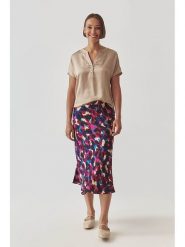 TATUUM Bluzka w kolorze beżowym rozmiar: 44. Brązowe bluzki damskie Tatuum, bez wzorów, z wiskozy, bez kołnierzyka, bez ramiączek. Za 114.17 zł.