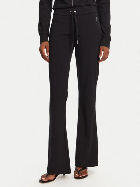 Juicy Couture Spodnie dresowe Apollo JCWBJ125311 Czarny Flared Leg. Czarne spodnie dresowe damskie Juicy Couture, m, bez wzorów, z bawełny. Za 279.99 zł.