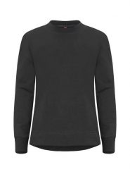 Clique Miami PRO Roundneck Women luźna bluza z okrągłym dekoltem. Czarne bluzy bez kaptura damskie CLIQUE, xl, z bawełny. Za 183.24 zł.