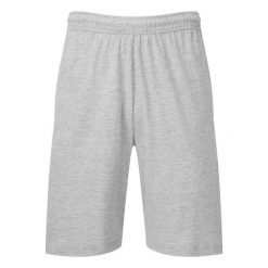 Shorty Męskie Jersey Iconic 195. Szare szorty męskie Fruit of the Loom, bez wzorów, z jersey, sportowe. Za 45.99 zł.