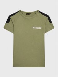 Napapijri T-Shirt S-Pinta NP0A4H2Y M Zielony Regular Fit. Zielone t-shirty chłopięce Napapijri, bez wzorów, z bawełny, bez ramiączek. Za 179.99 zł.