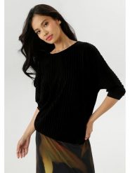 Aniston Koszulka w kolorze czarnym rozmiar: 42. Czarne bluzki damskie Aniston, bez wzorów, bez kołnierzyka, bez ramiączek. Za 74.11 zł.
