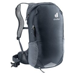 Plecak enduro Deuter Race Air 10 - black. Czarne plecaki damskie Deuter, bez wzorów, z materiału, sportowe. Za 395.99 zł.