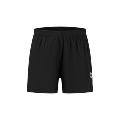 Szorty do biegania męskie Rogelli Taranto. Czarne szorty męskie Rogelli, bez wzorów, z materiału, sportowe. Za 131.00 zł.