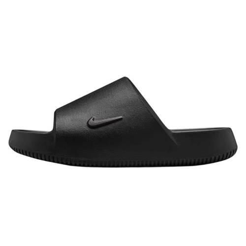 Klapki damskie Nike Calm Slide 2.0. Czarne klapki damskie Nike, bez wzorów, z materiału, bez obcasa. Za 309.99 zł.