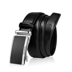 Skórzany pasek BETLEWSKI C35-BL CZARNY 100. Czarne paski męskie bez wzorów, z materiału. Za 99.00 zł.