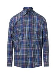 Finshley & Harding koszula biznesowa Mężczyźni Modern Fit Bawełna niebieski, 40. Niebieskie koszule męskie Finshley & Harding, m, bez wzorów, z bawełny, bez kołnierzyka, bez ramiączek. Za 159.95 zł.
