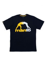 Koszulka sportowa męska Manto Logo z krótkim rękawem. Czarne t-shirty sportowe męskie Manto, m, z bawełny, bez ramiączek. Za 99.00 zł.
