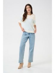 Cream Sweter w kolorze biało-błękitnym rozmiar: S. Białe swetry klasyczne damskie Cream, s, bez kołnierzyka. Za 92.42 zł.