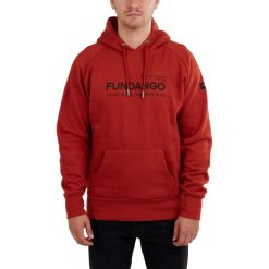 Bluza męska Fundango Dixon z kapturem. Brązowe bluzy z kapturem męskie Fundango, m. Za 199.90 zł.