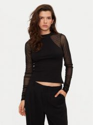 Noisy May Bluzka Maya 27032594 Czarny Regular Fit. Czarne bluzki damskie Noisy may, l, bez wzorów, z bawełny, bez ramiączek. Za 159.99 zł.