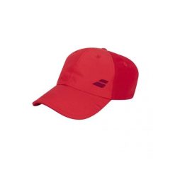 Czapka tenisowa unisex Babolat Basic Logo Cap. Czerwone czapki męskie BABOLAT, bez wzorów, z materiału. Za 60.00 zł.