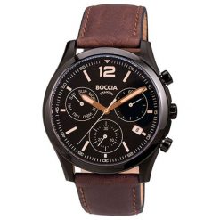 Zegarek "3757-02" w kolorze brązowo-czarnym. Czarne, analogowe zegarki męskie Michael Kors, Fossil, ze stali. W wyprzedaży za 399.95 zł.