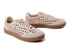 GIOSEPPO 78649 Ijebu gold, półbuty damskie. Żółte półbuty damskie Gioseppo, w ażurowe wzory, ze skóry, bez obcasa. Za 494.90 zł.