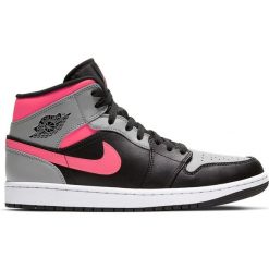 Buty sportowe Air Jordan 1 Mid Pink Shadow. Szare buty sportowe na co dzień damskie Jordan, bez wzorów. Za 799.00 zł.