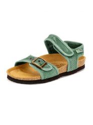 Natural world Sandały w kolorze zielonym rozmiar: 31. Zielone sandały damskie natural world, bez wzorów, bez obcasa. Za 121.99 zł.