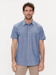 Selected Homme Koszula 16092495 Niebieski Regular Fit. Niebieskie koszule męskie Selected Homme, m, bez wzorów, z bawełny, bez kołnierzyka, bez ramiączek. Za 129.99 zł.