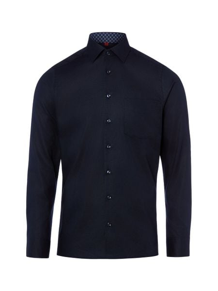 Finshley & Harding koszula biznesowa - Easy Care Mężczyźni Slim Fit Bawełna niebieski, 41. Niebieskie koszule męskie Finshley & Harding, m, bez wzorów, z bawełny, bez kołnierzyka, bez ramiączek. Za 119.95 zł.