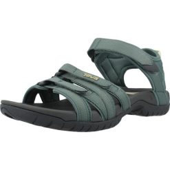 Sandały TEVA W TIRRA Zielony. Zielone obuwie trekkingowe damskie Teva, bez wzorów, z syntetyku, bez obcasa. Za 313.99 zł.