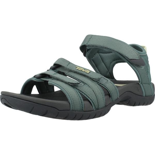 Sandały TEVA W TIRRA Zielony. Zielone obuwie trekkingowe damskie Teva, bez wzorów, z syntetyku, bez obcasa. Za 313.99 zł.