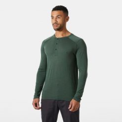 Koszulka z długim rękawem Helly Hansen Durawool Henley. Zielone koszulki męskie z długim rękawem Helly Hansen, m. Za 494.00 zł.