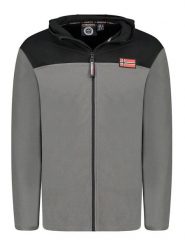 Geographical Norway Kurtka polarowa "Uniclerc" w kolorze szarym rozmiar: S. Szare kurtki męskie Geographical Norway, s, bez wzorów, z polaru, bez kaptura. Za 74.63 zł.