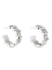 Calvin Klein Kolczyki 35000237 Srebrny. Szare kolczyki damskie CALVIN KLEIN, metalowe. Za 249.99 zł.