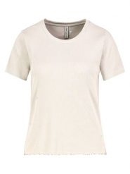 Eight2Nine Koszulka w kolorze beżowym rozmiar: L. Brązowe bluzki damskie Eight2Nine, l, bez wzorów, prążkowane, bez kołnierzyka, bez ramiączek. Za 43.99 zł.