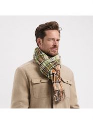 TRAVELIN' Szal w kolorze jasnobrązowym rozmiar: onesize. Brązowe szaliki męskie Travelin', bez wzorów, z materiału. Za 108.99 zł.