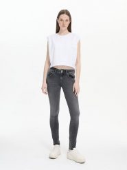 LTB Dżinsy "Molly" - Skinny fit - w kolorze szarym rozmiar: W33/L32. Szare jeansy damskie LTB, z podwyższonym stanem. Za 105.38 zł.