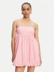 BARDOT Sukienka letnia 60006DB Różowy Regular Fit. Czerwone sukienki damskie BARDOT, na lato, bez wzorów, bez kołnierzyka, bez ramiączek. Za 639.99 zł.