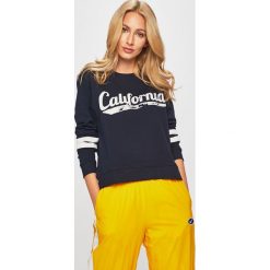 Jacqueline de Yong - Bluza. Czerwone bluzy bez kaptura damskie Jacqueline de Yong, l, z bawełny. W wyprzedaży za 79.90 zł.
