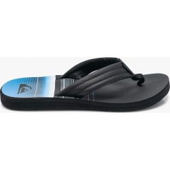 Quiksilver - Japonki. Czarne klapki i japonki męskie Quiksilver, z gumy. W wyprzedaży za 59.90 zł.