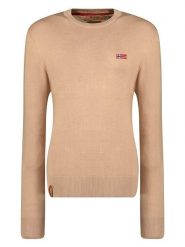 Geographical Norway Sweter "Fabrizia" w kolorze jasnobrązowym rozmiar: XL. Brązowe swetry klasyczne damskie Geographical Norway, xl, bez kołnierzyka. Za 110.04 zł.