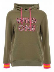 Zwillingsherz Bluza "Dorota" w kolorze khaki rozmiar: S/M. Brązowe bluzy z kapturem damskie Zwillingsherz, m, z bawełny. Za 206.91 zł.